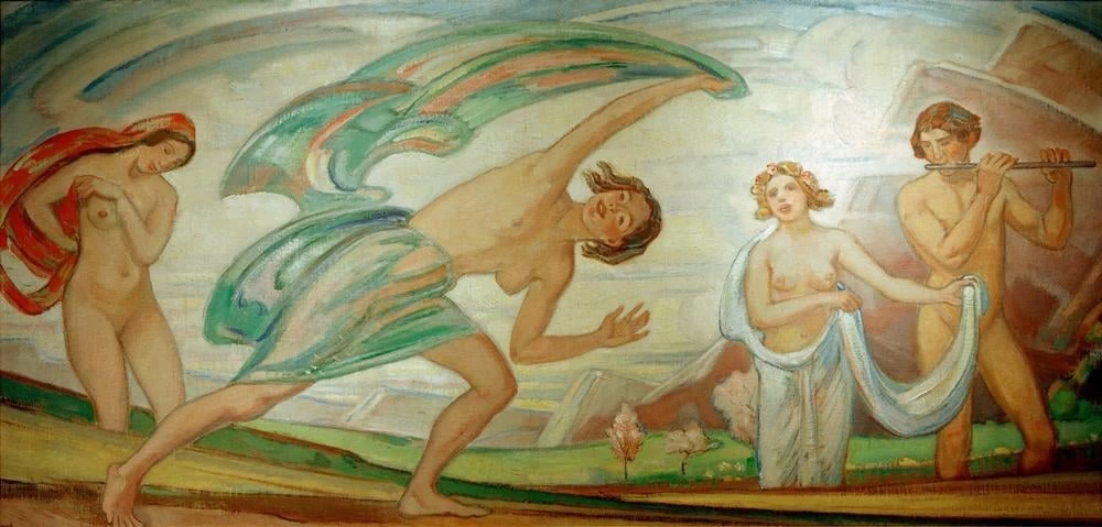 Primavera con ballerini , 1925